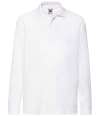 SS45B 632010 Fruit of the Loom Kids Long Sleeve Poly/Cotton Piqué Polo Shirt White colour image